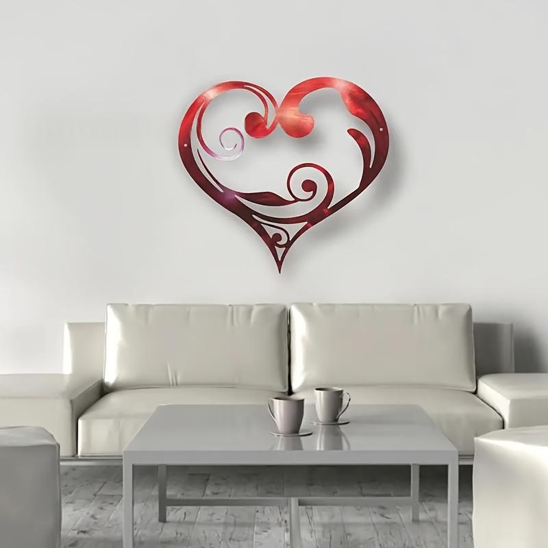 Acrylic Heart Wall Decal Art For Outdoor Garden Courtyard