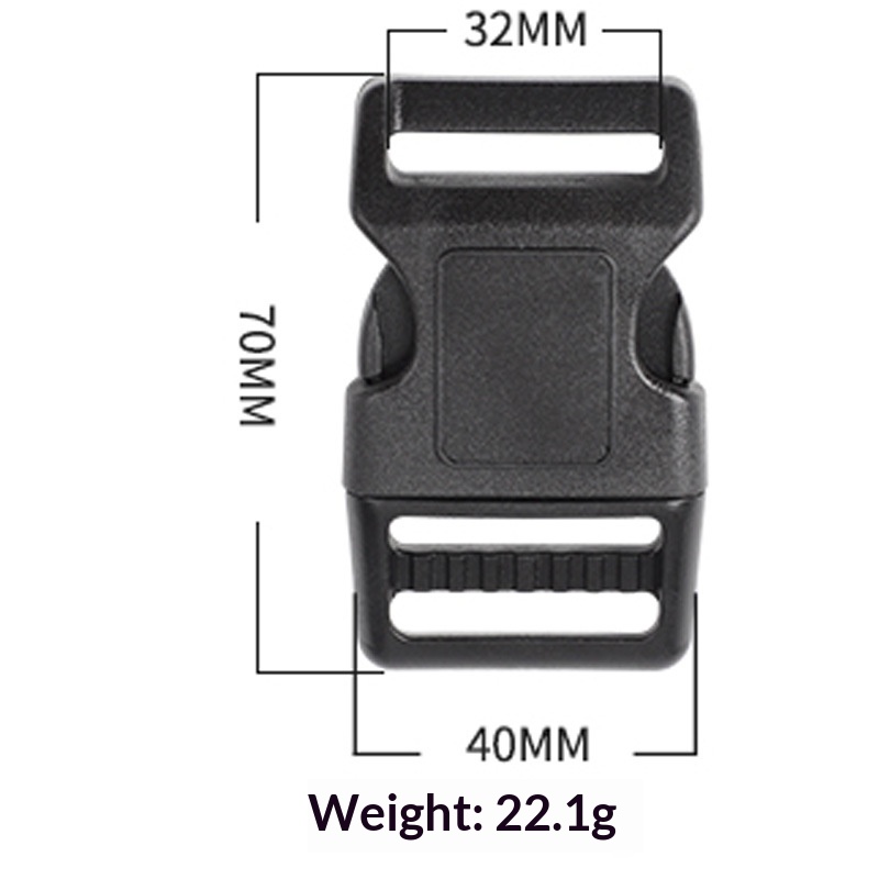 Pet Tactical Harness With Plastic Buckle