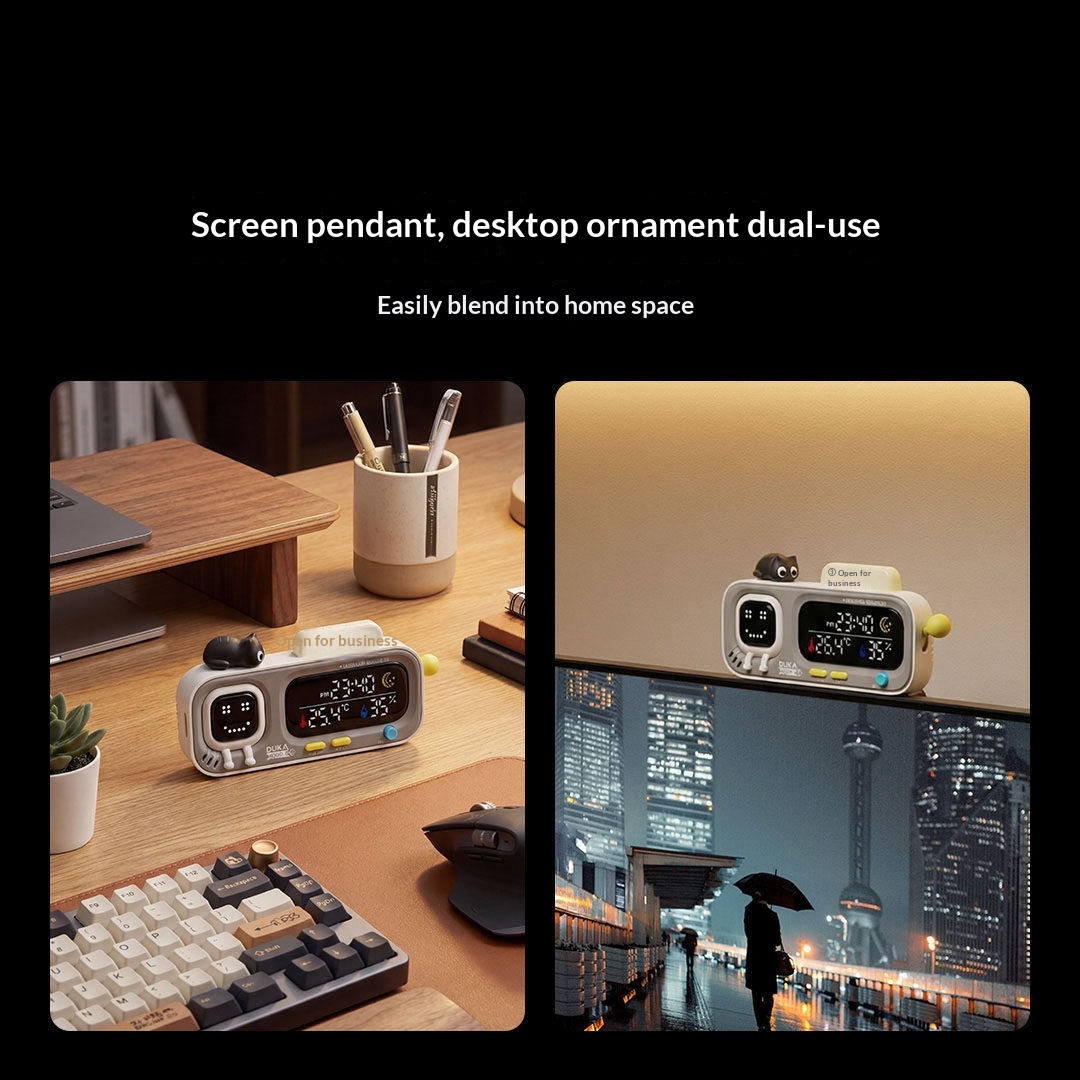 Mood A Smart Clock Hanging Ornament Indoor Thermometer For Home Use image 4