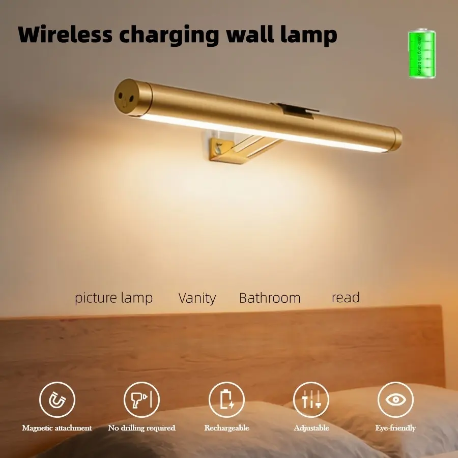 Punch-free Vanity Cabinet Sink Unit Wall-mounted Charging