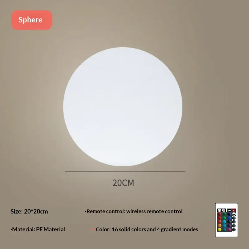 Fashion Outdoor Luminous Ball Light Solar Energy