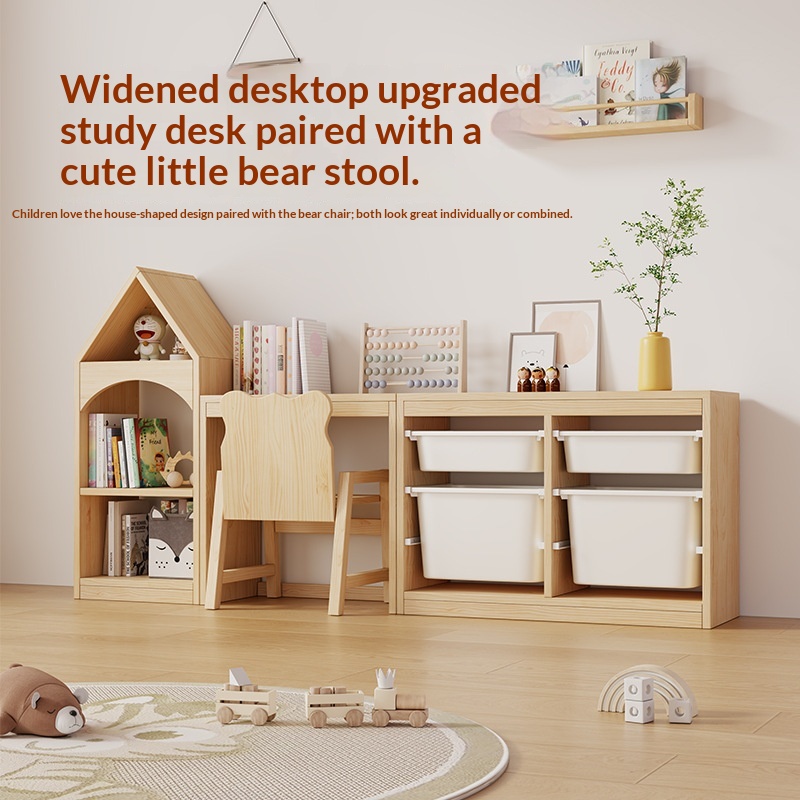 Childrens Solid-wood Toy Storage Cabinet