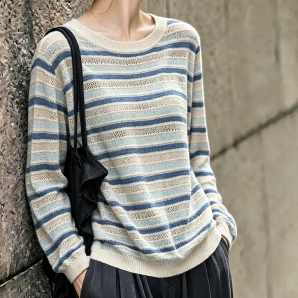 Fashionable Round Neck Temperament Niche Top