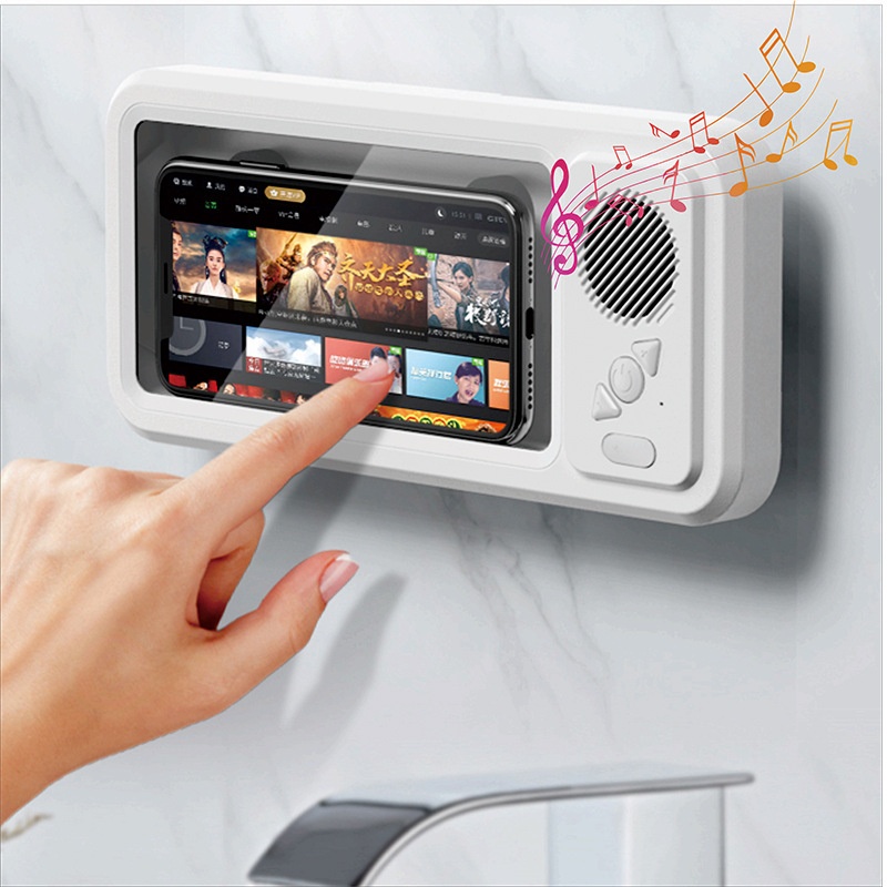 Bathroom Waterproof Phone Case With Bluetooth Speaker