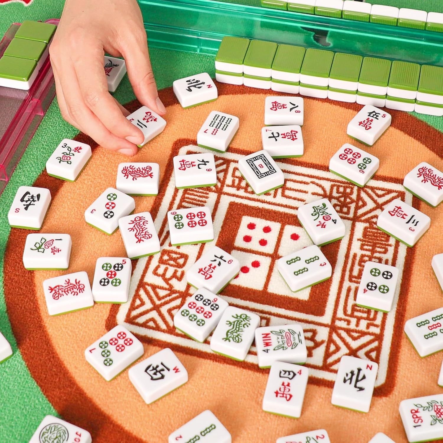 Acrylic Dopamine Portable American-Style Mahjong