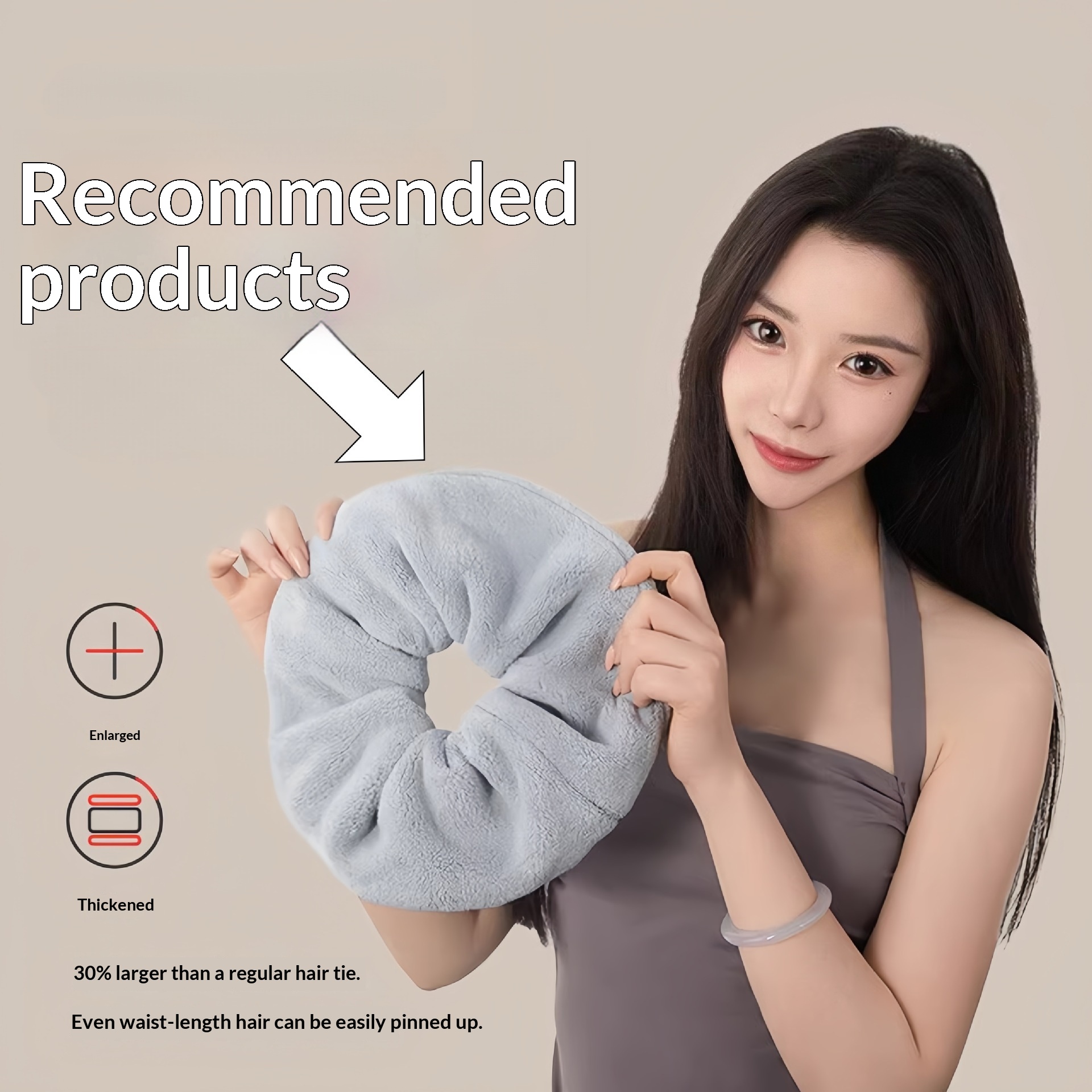 Hair-drying Towel For Women Plush And Fluffy