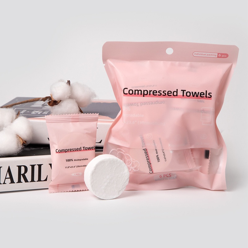 Disposable Compressed Towels 30-count And 6-count Single-use Face Cloths