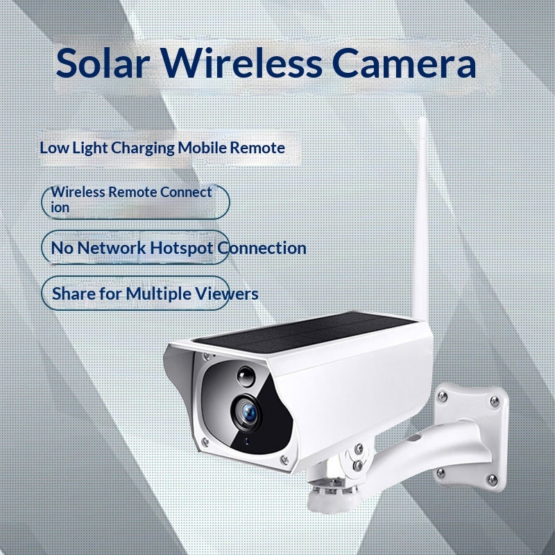 Low-power Solar-powered Outdoor Waterproof Bullet Camera