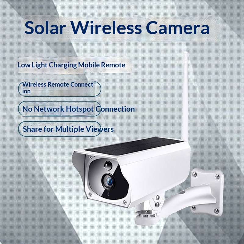 Low-power Solar-powered Outdoor Waterproof Bullet Camera