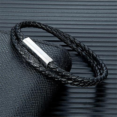 Double-Layer Leather Bracelet, picture 3 of 6
