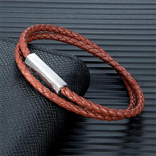 Double-Layer Leather Bracelet, picture 4 of 6