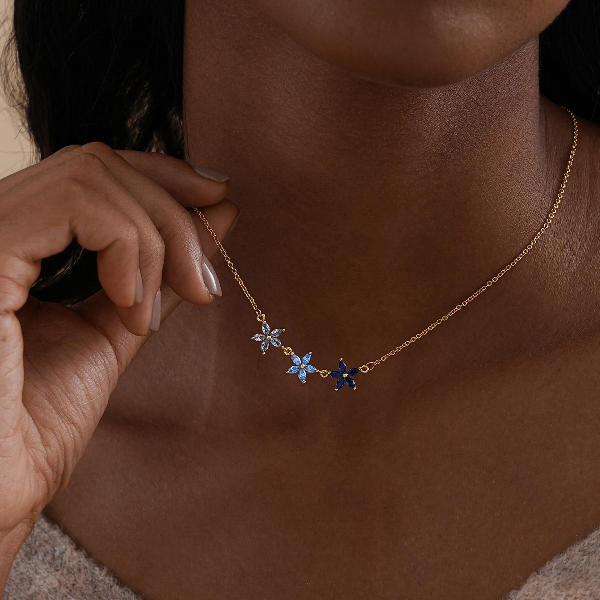 Stainless Steel Clavicle Chain Necklace, picture 2 of 4