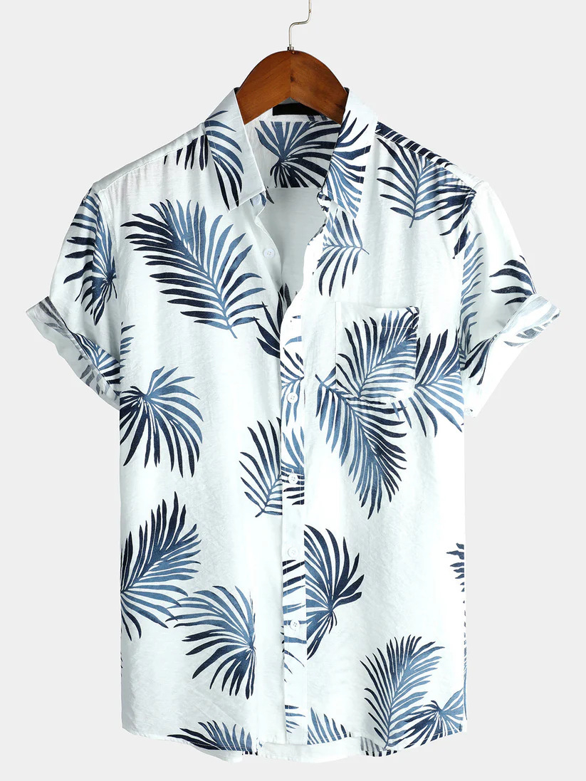 Loose beach holiday Hawaiian floral shirt — view 2
