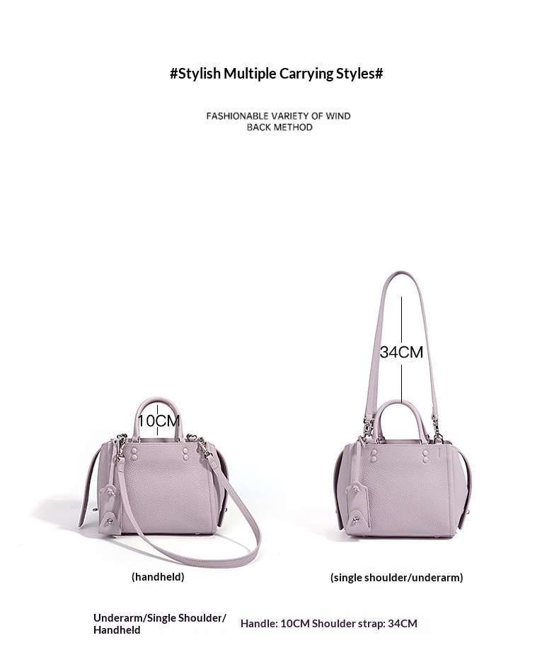 Structured premium leather handbag