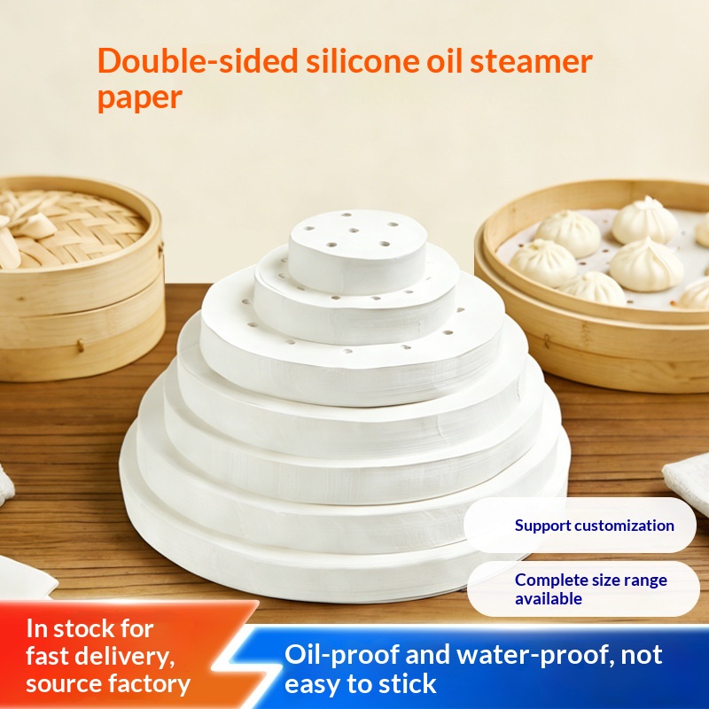 Disposable Non-stick Parchment Paper Steamer Liners For Buns And Mantou