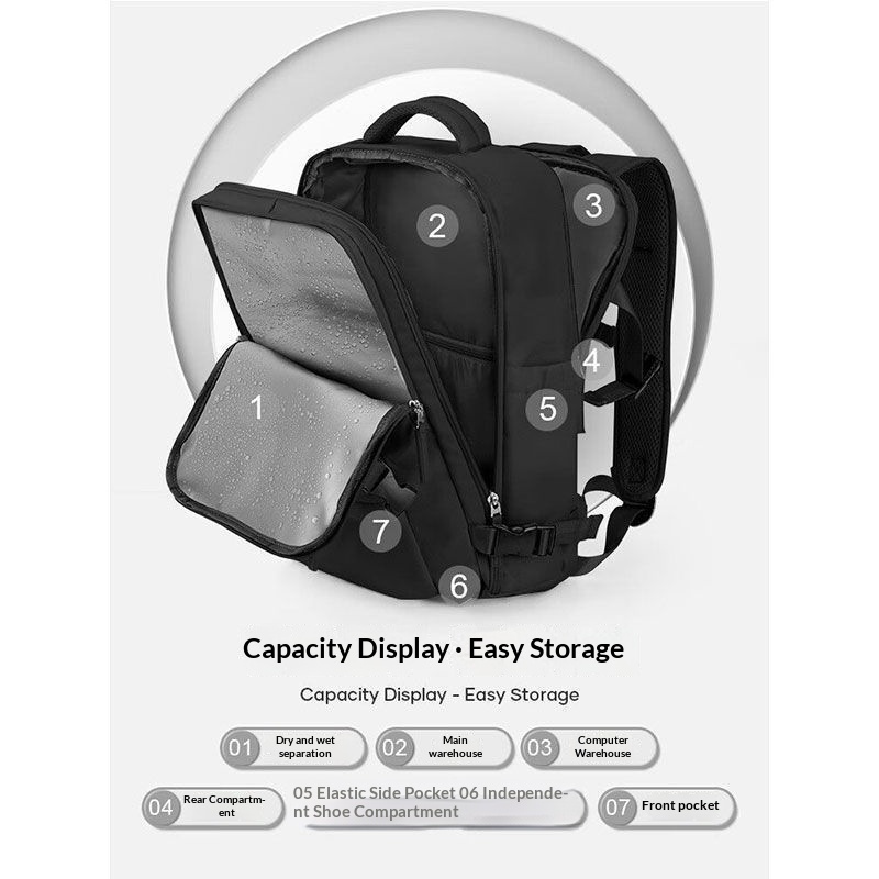 Travel Backpack High School Student Bag Durable For Middle Schoolers 3