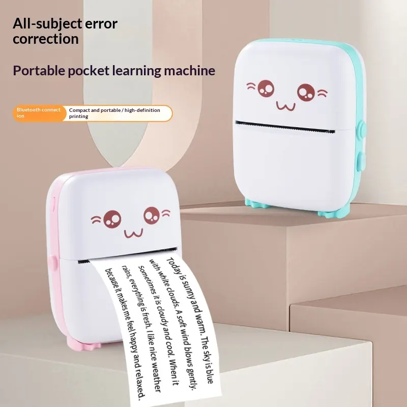 Portable Thermal Mini Printer for Kids
