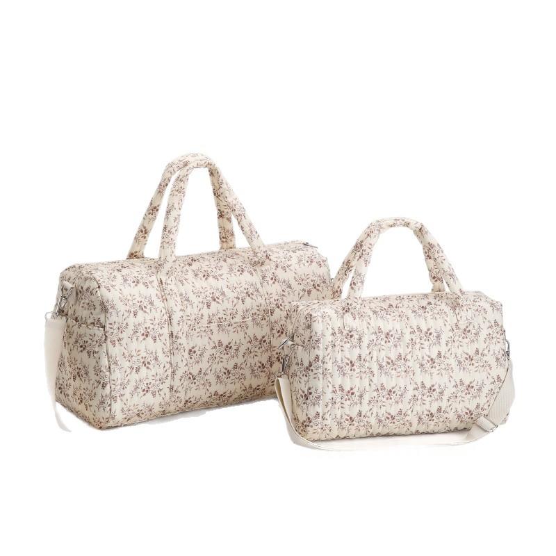 Quilted Floral Shoulder Bag