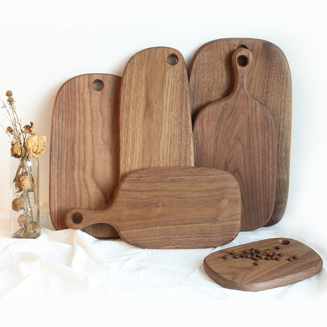 Black Walnut Cutting Board Solid Wood Pizza, Steak, And Bread Board