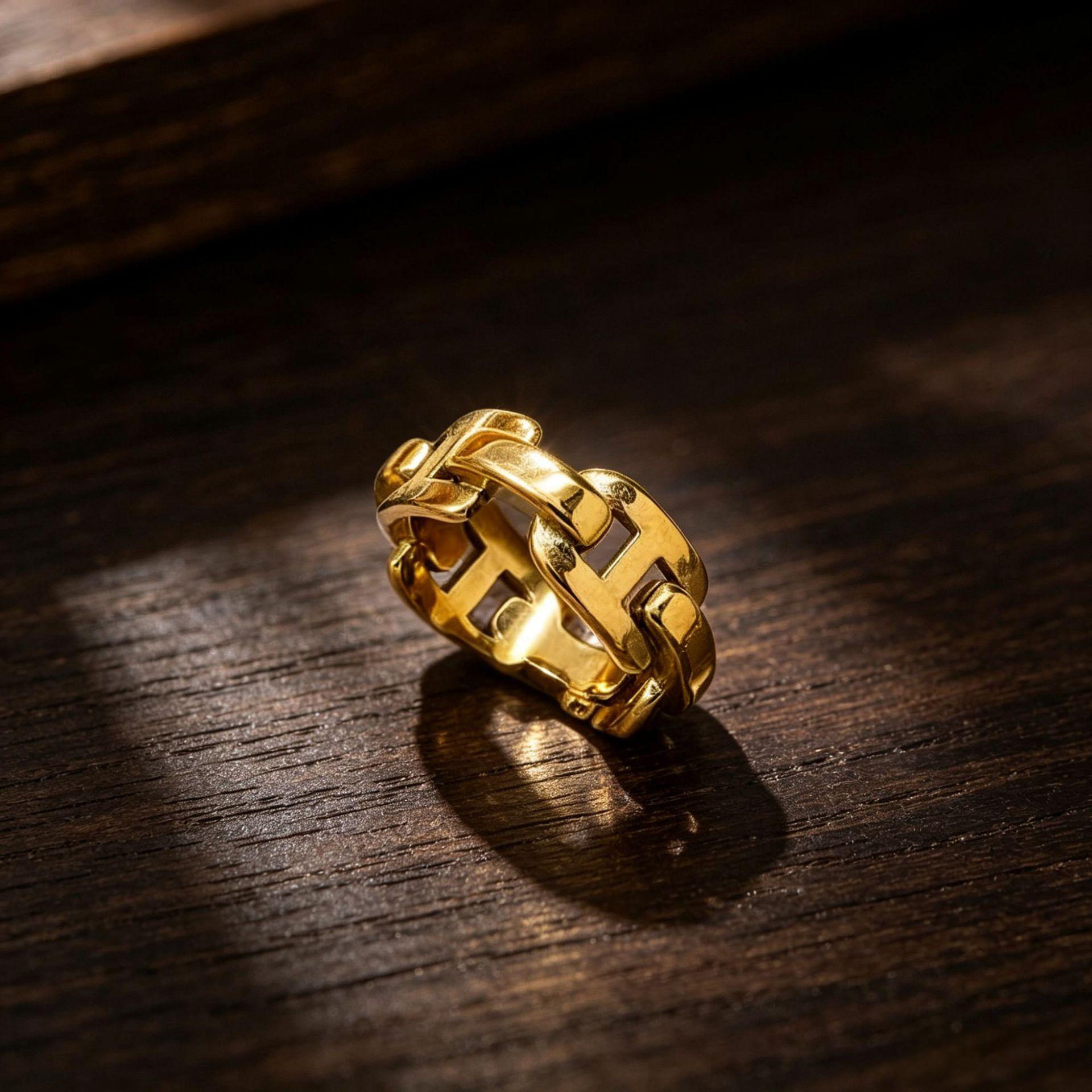 European And American Cubic Zirconia Chain RingAffordable Luxury