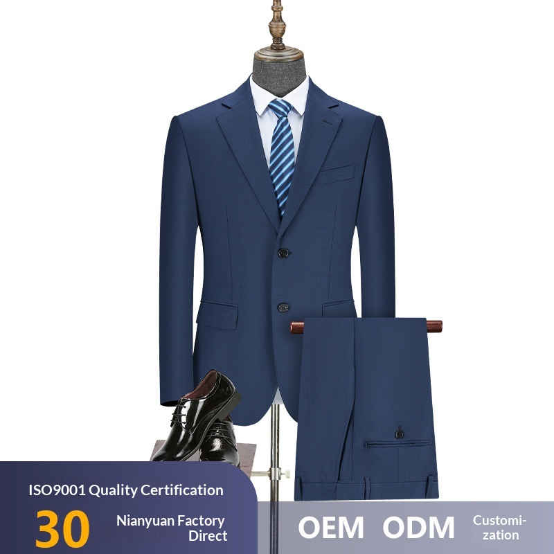Two-button Slim-fit Business Suit Set