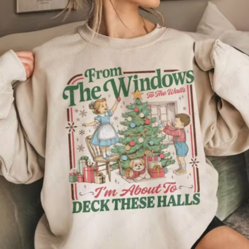 Casual Long-sleeve Crew-neck Top Street Style