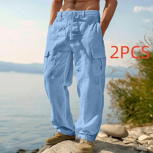 Men's Four Seasons Thin Loose Casual Wide-leg Pants - Image 13