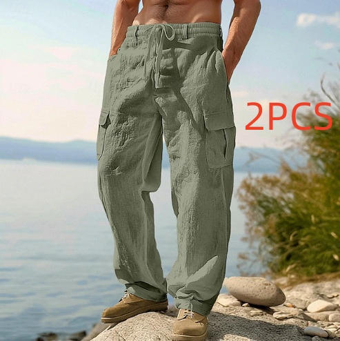 Men's Four Seasons Thin Loose Casual Wide-leg Pants - Image 16