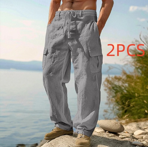 Men's Four Seasons Thin Loose Casual Wide-leg Pants - Image 5