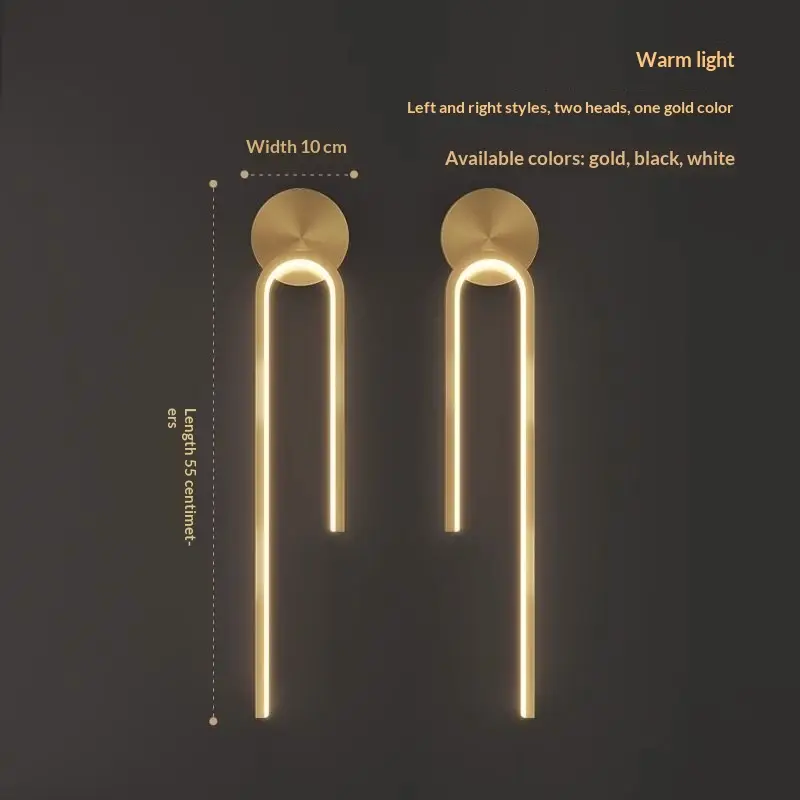 Modern Simple And Light Luxury Copper Wall Lamp Lamp In The Living Room