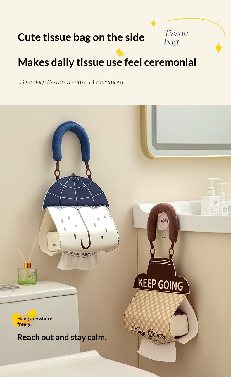 Cartoon Waterproof Wall-Mounted Tissue Holder - Hanging Box For Face Towels Toilet Paper Napkins Bathroom Storage Bea7d712 3d8e 49c1 9f0c D27b6057649a Trans