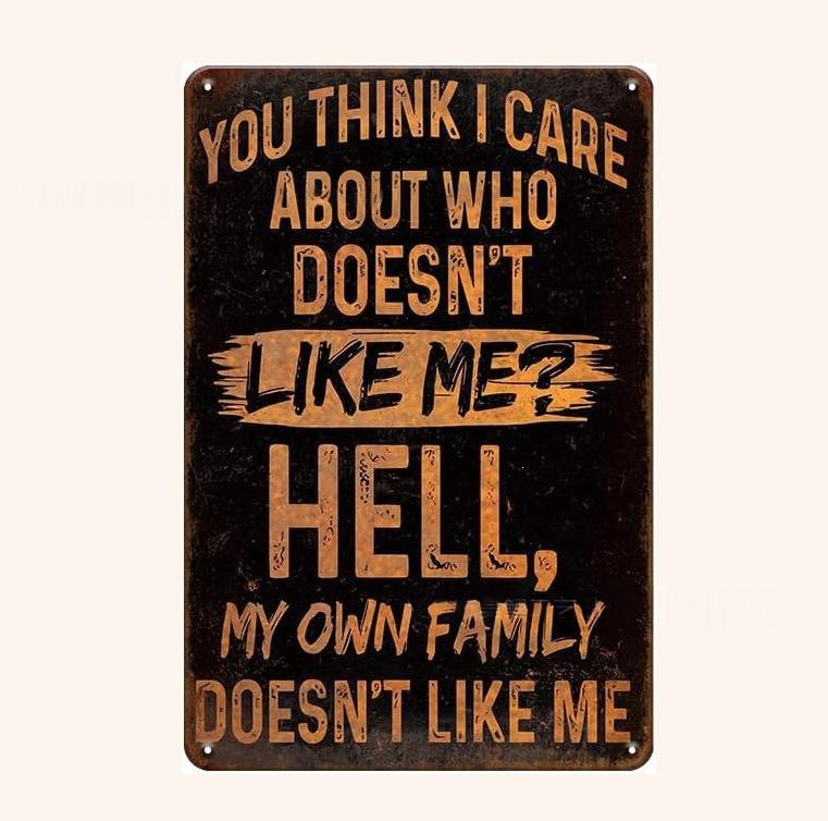 Quirky Innovatively Designed Decorative Iron Sign