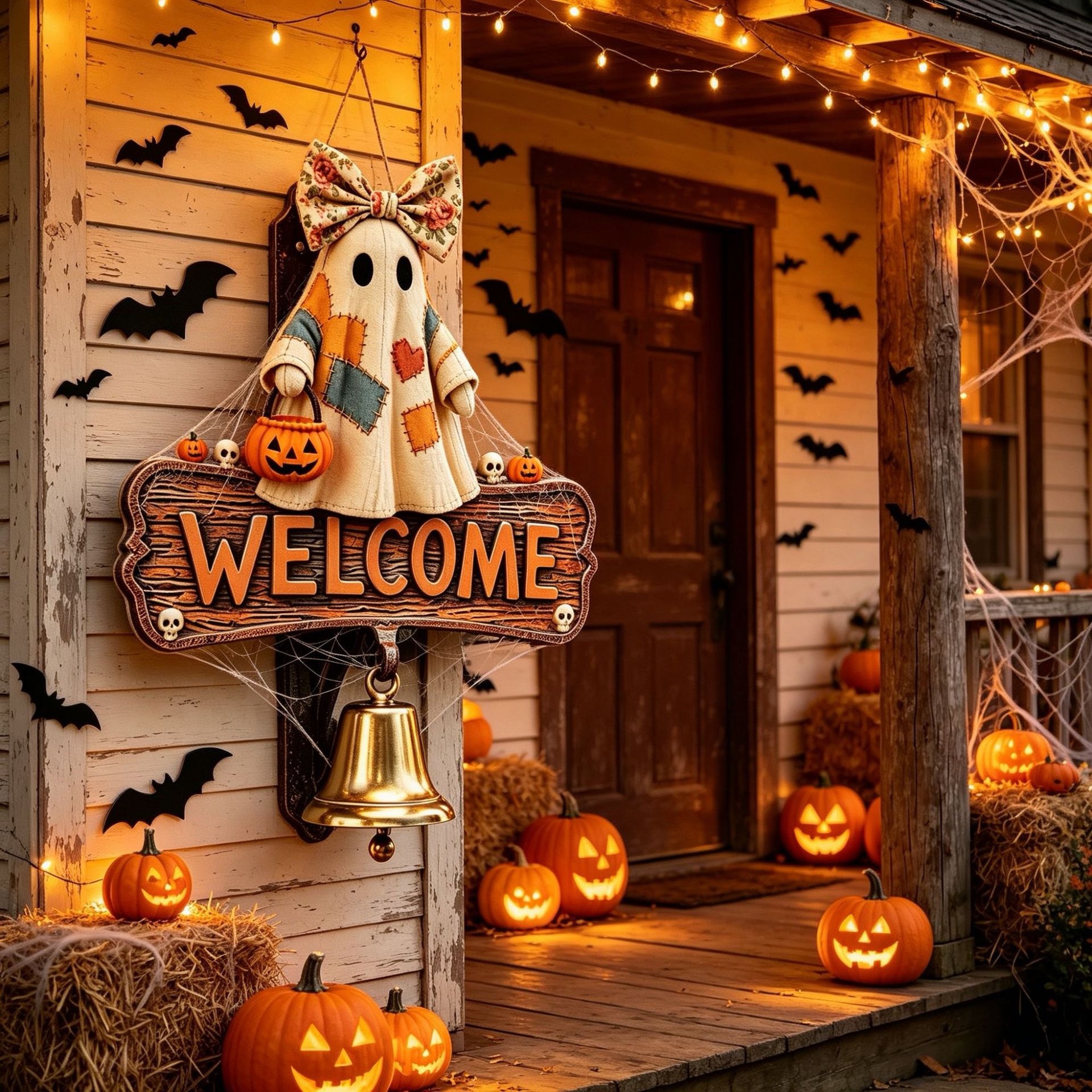 New And Personalized Cute Chill Frog Resin Doorbell For Halloween