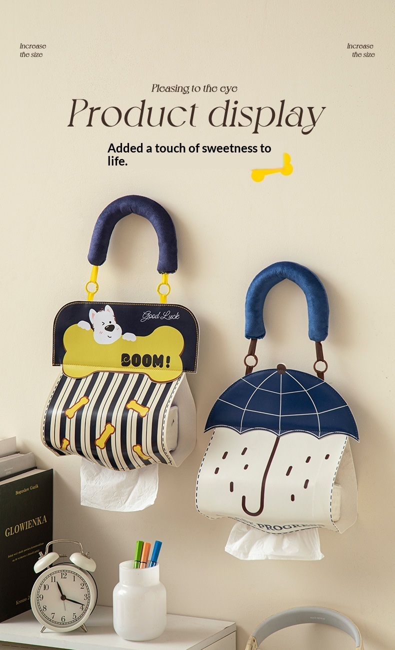 Cartoon Waterproof Wall-Mounted Tissue Holder - Hanging Box For Face Towels Toilet Paper Napkins Bathroom Storage 7f47549d 04ff 4774 9bc9 7417e6b397f5 Trans