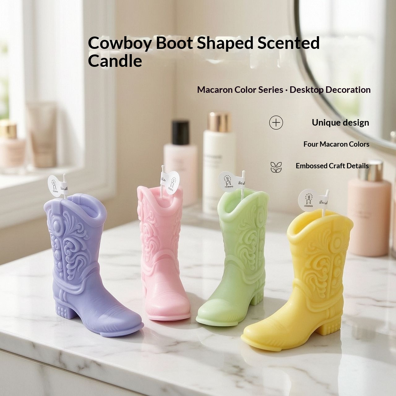 Creative Aromatherapy Candle Womens Boot Shape