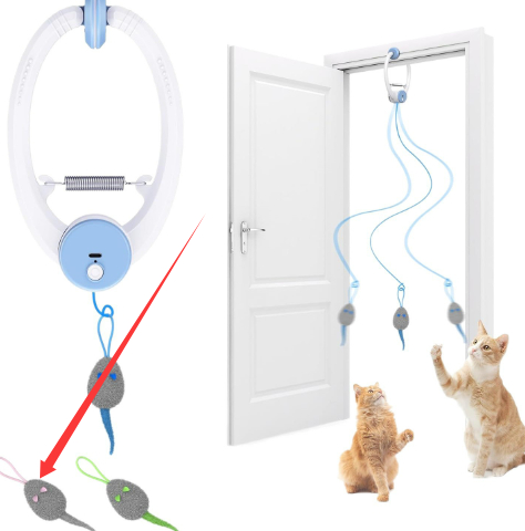 Juguete para gatos con forma de pájaro que emite sonidos