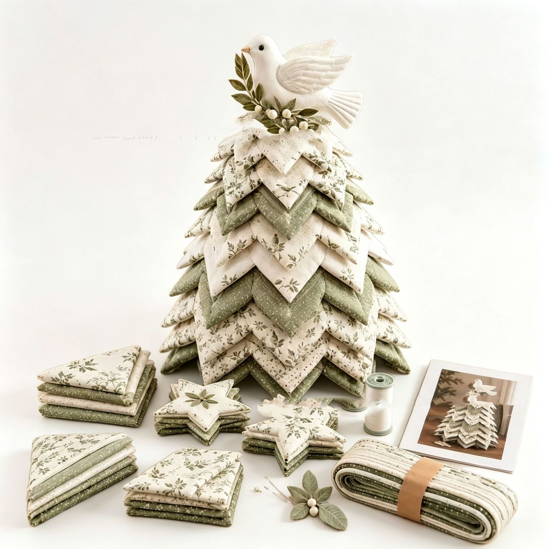 DIY Halloween Quilted Fabric Tree Kit