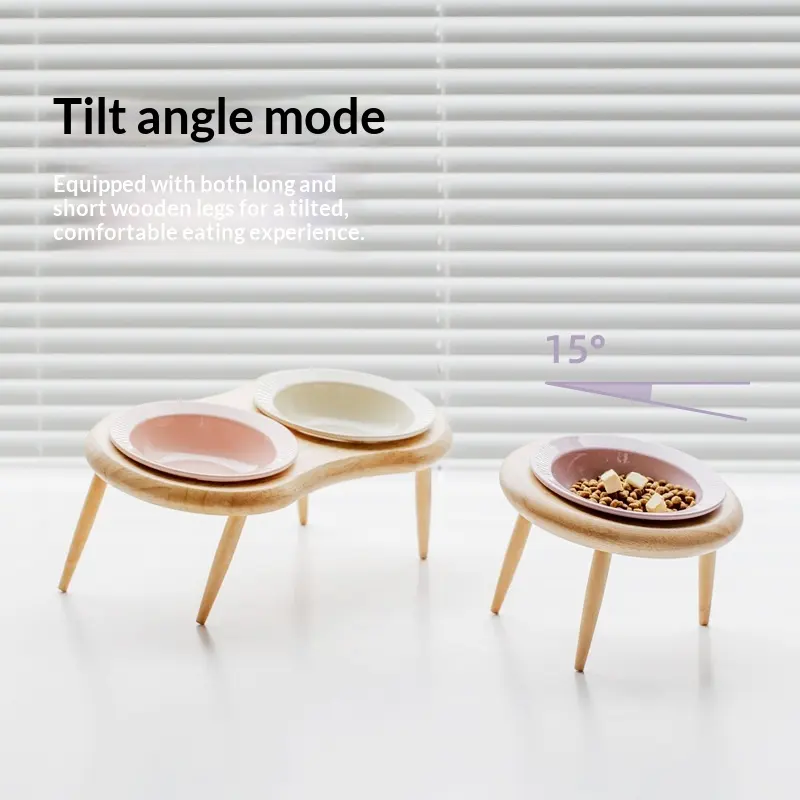 Ceramic Straw Hat Shaped Pet Cat Bowl
