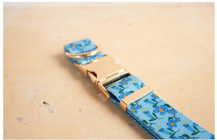 Hardware Buckle Pet Dog Collar Leash Set detail photo 6