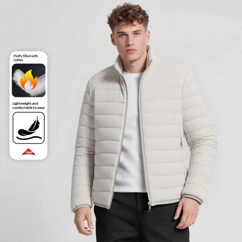 AutumnWinter Casual Warm Mens Stand-collar Short Jacket