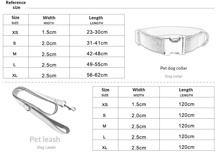 Soft And Comfortable Pet Dog Collar Leash Set detail photo 1