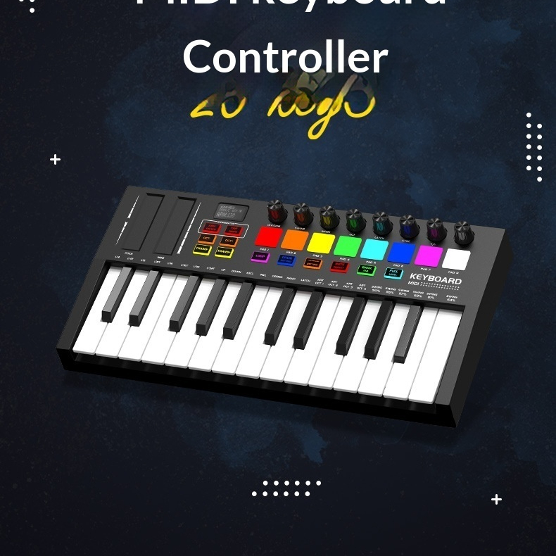 Electronic Music Controller Smart And Portable Beat-making Pad
