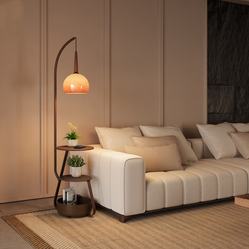 Vintage Bedside Integrated Ambient Floor Lamp