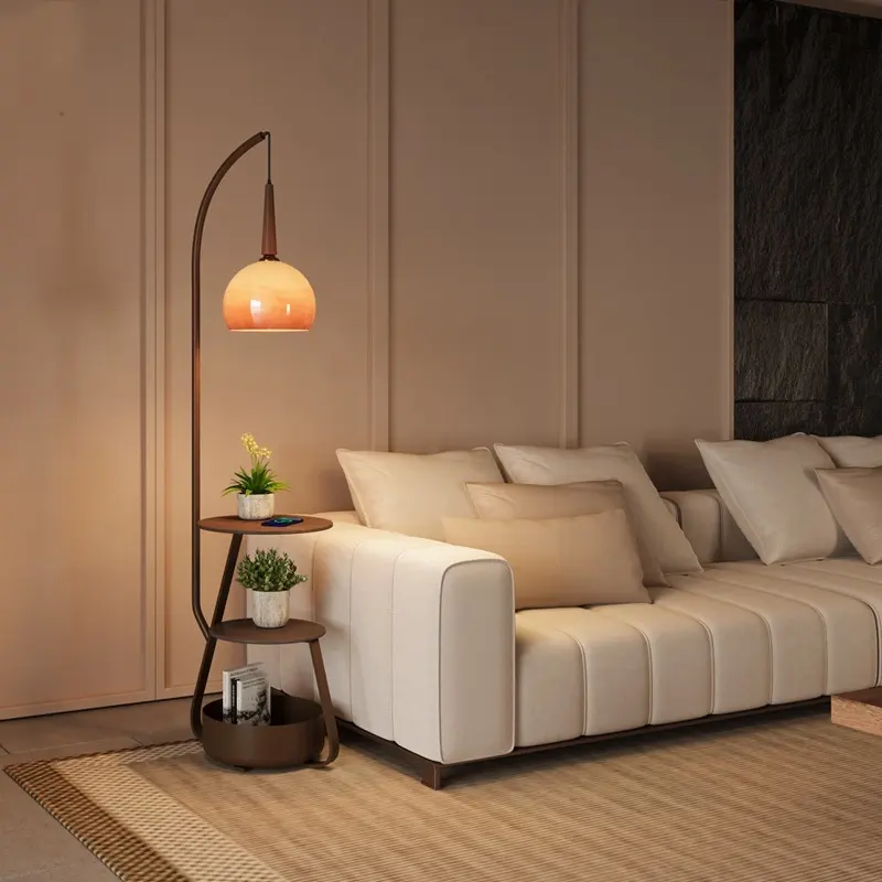 Vintage Bedside Integrated Ambient Floor Lamp