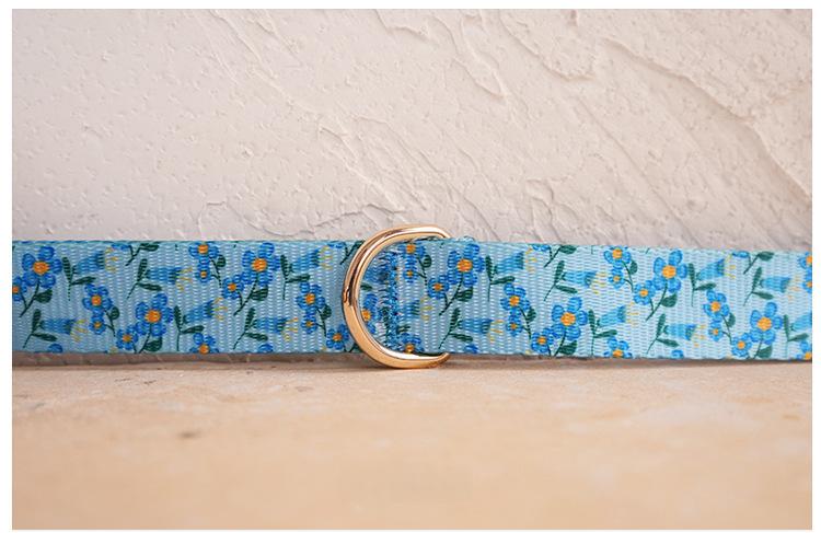 Hardware Buckle Pet Dog Collar Leash Set detail photo 7