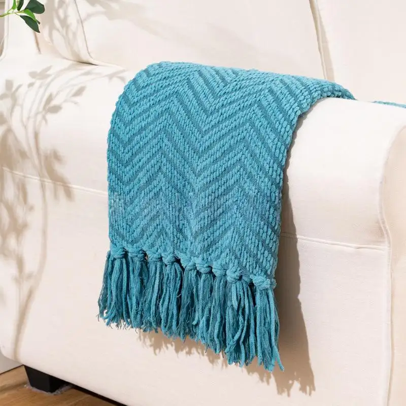 Sofa Tassel Cover Tailstock Towel Knitted Blanket