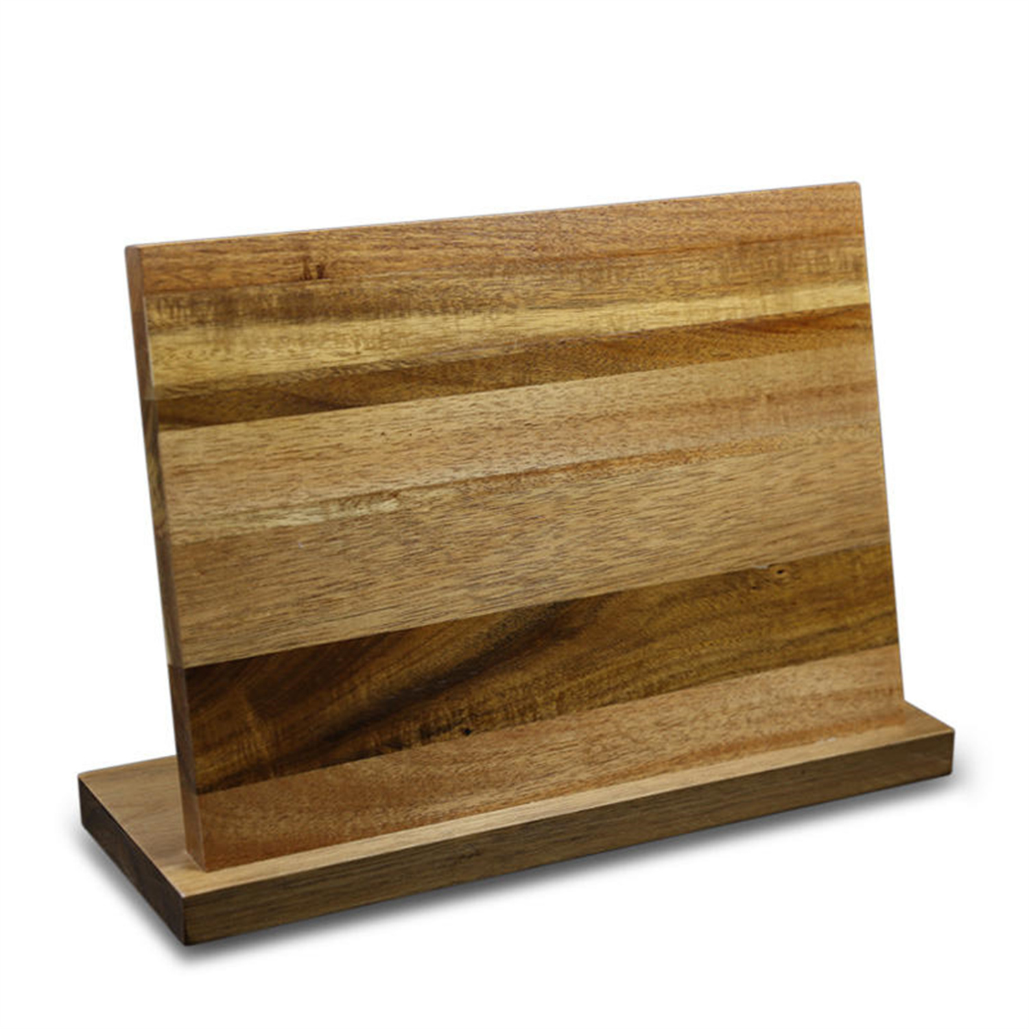 Natural Acacia Wood Magnetic Kitchen Knife Rack And Support