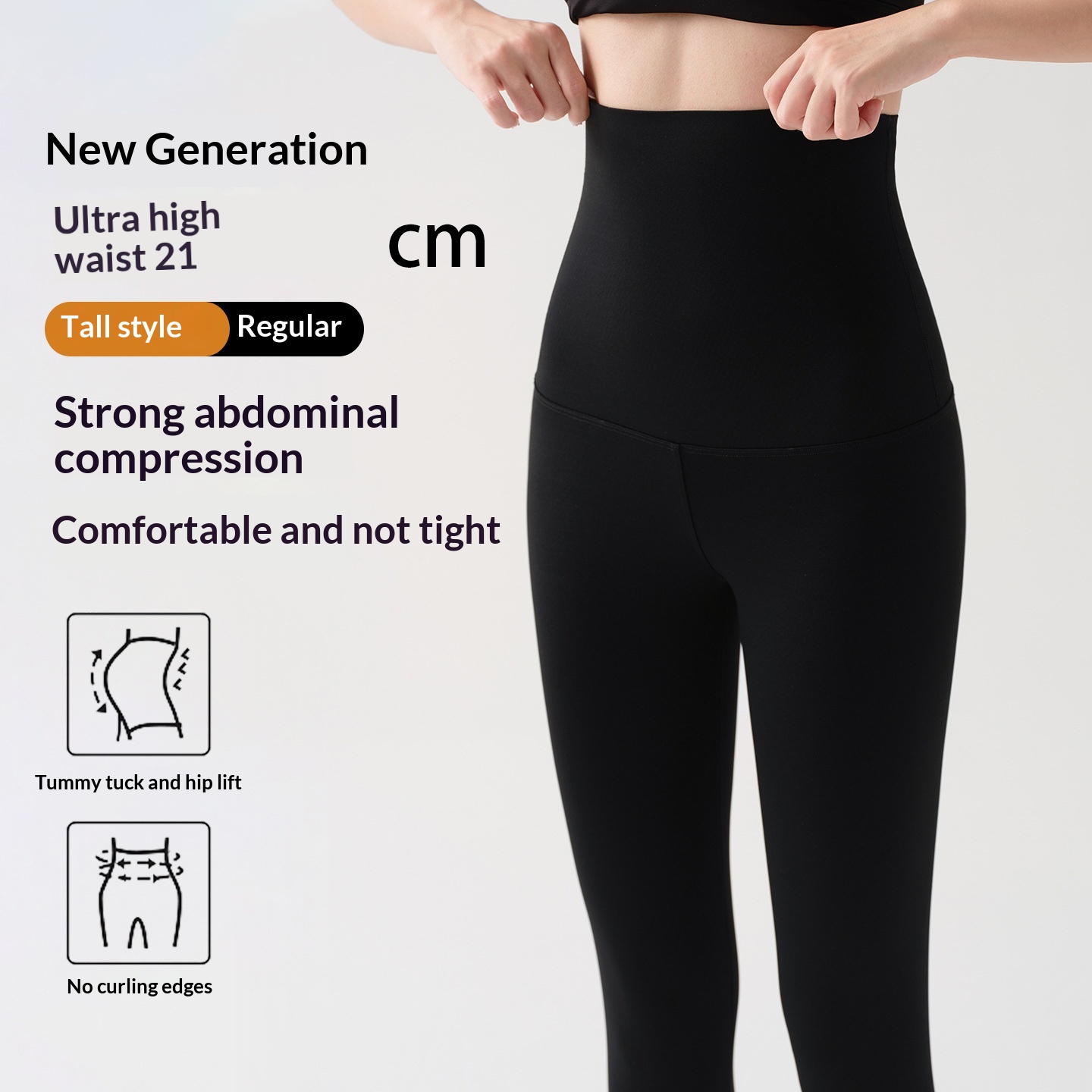 High-waisted Tummy-control Fitness Yoga Pants