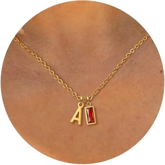 December Zircon Copper-plated 14K Gold Necklace