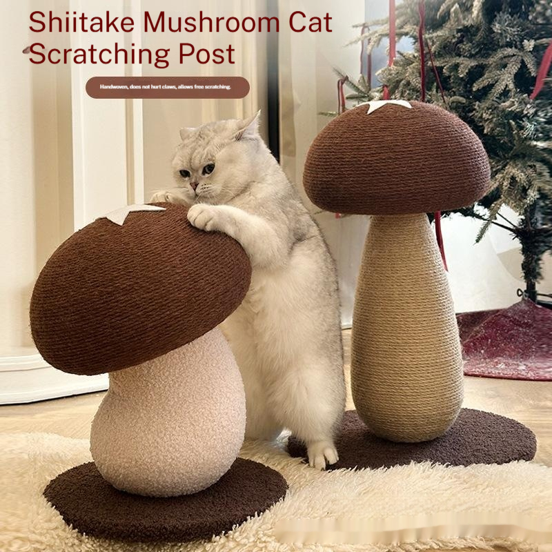 Wear-resistant Jute Rope No Shedding Mushroom-shaped Vertical Scratching Post